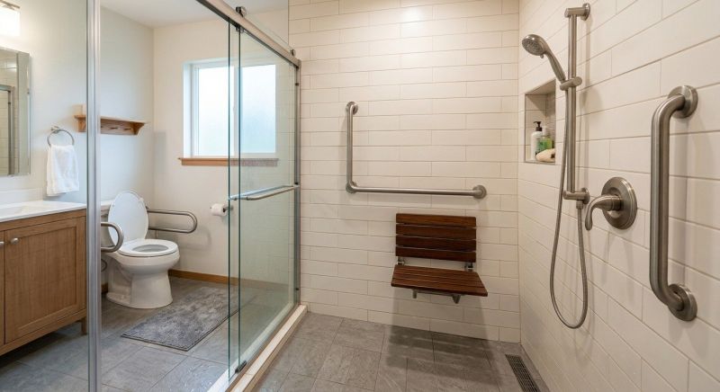 Elderly Shower Installation in South Portland, ME